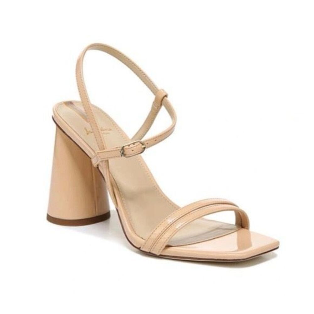 Sam Edelman Womens Blush Beige Slingback Chunky Block Heel Kit Sandals Size 11